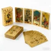 Gouden opdruk waterdichte plastic kleurrijke bedrukte tarotkaarten voor tafelspel, vrijetijdsfeest, bijeenkomst, bordspelkaarten